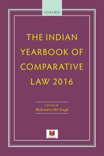 Cover for The Indian Yearbook of Comparative Law 2016 (Gebundenes Buch) (2018)