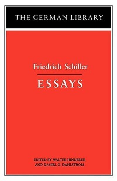 Cover for Friedrich Schiller · Essays: Friedrich Schiller - German Library (Paperback Book) (1997)