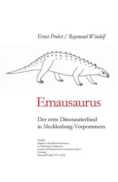 Cover for Raymund Windolf · Emausaurus: Der erste Dinosaurierfund in Mecklenburg-Vorpommern (Paperback Book) (2019)