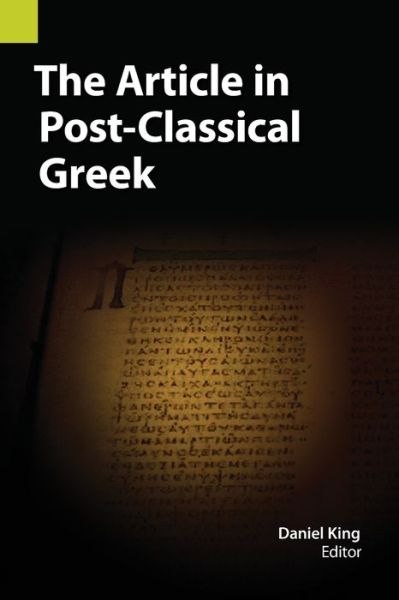 Cover for Daniel King · Article in Post-Classical Greek (Buch) (2019)