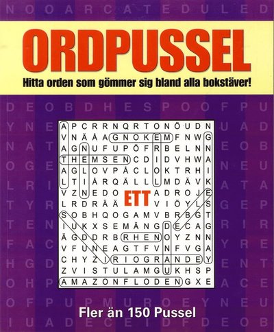 Cover for Malin Barthelson · Ordpussel 1 : hitta orden som gömmer sig bland alla bokstäver! (Book) (2013)