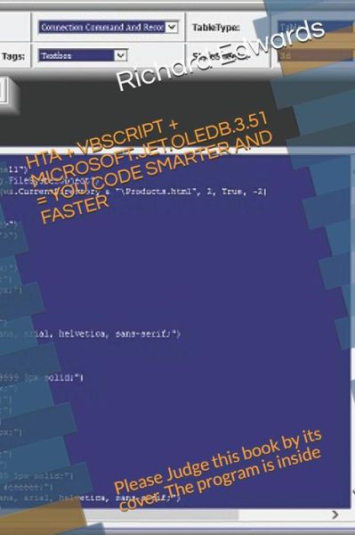 Cover for Richard Edwards · Hta + VBScript + Microsoft.Jet.Oledb.3.51 = You Code Smarter and Faster (Pocketbok) (2018)