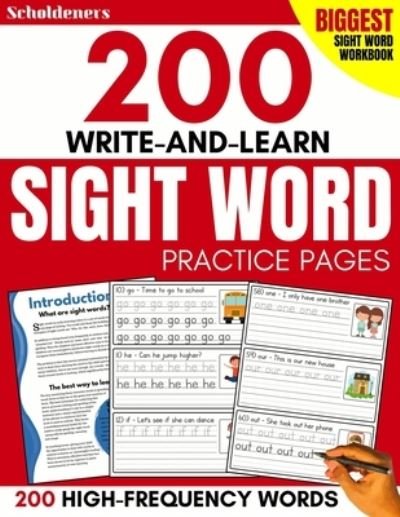 Cover for Scholdeners · 200 Write-and-Learn Sight Word Practice Pages (Paperback Book) (2019)