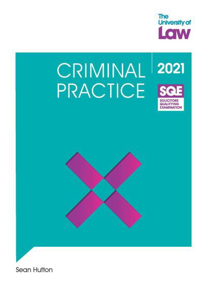 Cover for Sean Hutton · SQE - Criminal Practice - SQE1 (Taschenbuch) (2021)