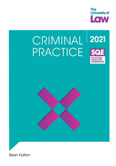 Cover for Sean Hutton · SQE - Criminal Practice - SQE1 (Pocketbok) (2021)