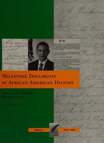 Cover for University Paul Finkelman · Milestone Documents in African American History, Volume 3 (Hardcover Book) (2010)