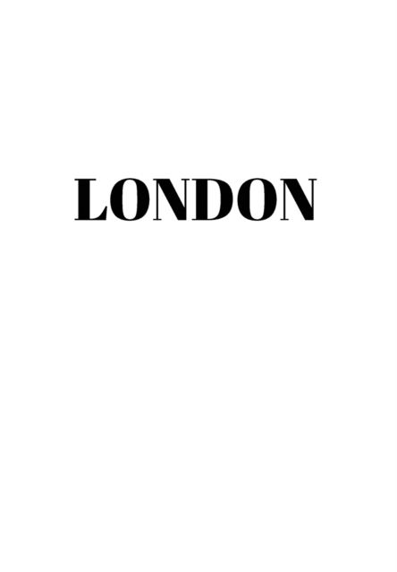 Cover for Murre Book Decor · London (Hardcover Book) (2020)