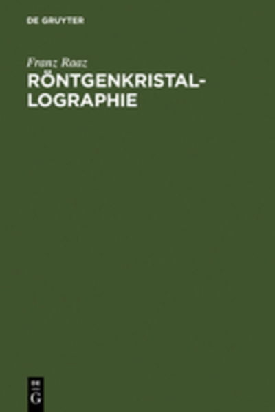 Cover for Franz Raaz · Sammlung Gö.02600 Raaz.Röntgenkristal (Bok) [German edition] (1975)