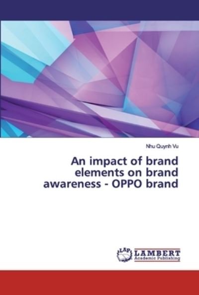 Cover for Vu · An impact of brand elements on brand (Buch) (2019)
