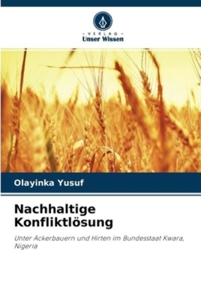 Cover for Olayinka Yusuf · Nachhaltige Konfliktloesung (Pocketbok) (2021)