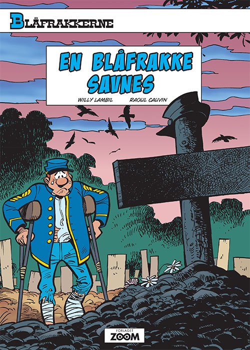 Cover for Willy Lambil; Raoul Cauvin · Blåfrakkerne: Blåfrakkerne: En blåfrakke savnes (Sewn Spine Book) [1º edição] (2016)