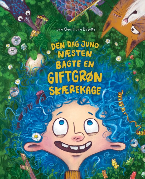 Line Birgitte Line Gleie · Den dag Juno næsten bagte en giftgrøn skærekage (Hardcover bog) [1. udgave] (2024)