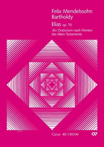 Elias o.70,KA.CV40.130/04 - Mendelssohn - Books -  - 9790007092139 - 