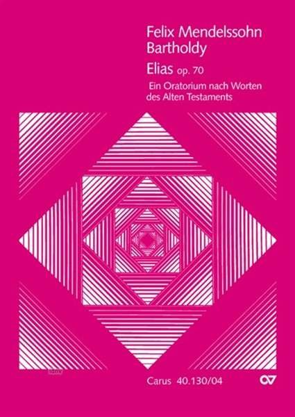 Cover for Mendelssohn · Elias o.70,KA.CV40.130/04 (Bog)