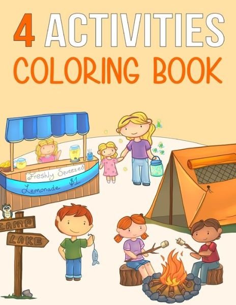 Cover for Tilly Kates · 4 Activities Coloring Book (Paperback Book) (2020)