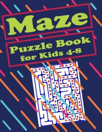 Cover for Blkcm Bnkcm · Maze Puzzle Book for Kids 4-8 (Pocketbok) (2021)