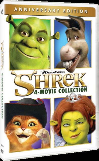 Cover for Shrek 4 Movie Collection · Shrek 4-Movie Collection (Anniversary Edition) (USA Import) (DVD) [Anniversary edition] (2018)