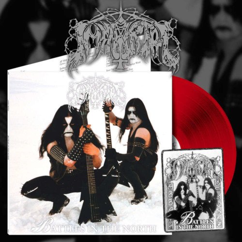 Cover for Immortal · Battles in the North (Red Vinyl LP + Patch) (LP) (2022)