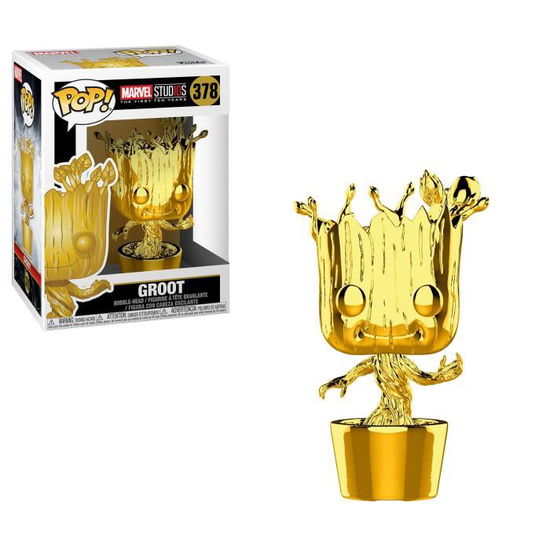 Cover for Funko Pop! Marvel: · Marvel Studio's 10th Anniversary - Groot (Chrome) (Funko POP!) (2018)