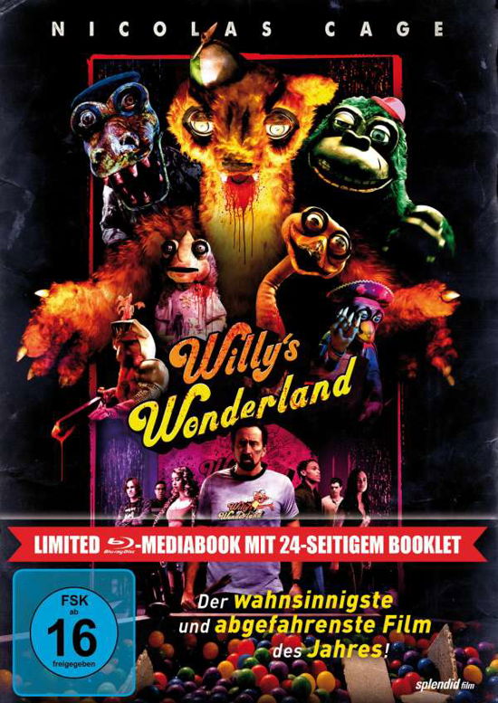 Cover for Cage,nicolas / Tosta,emily / Grant,beth/+ · Willys Wonderland Ltd. (Blu-Ray) (2021)