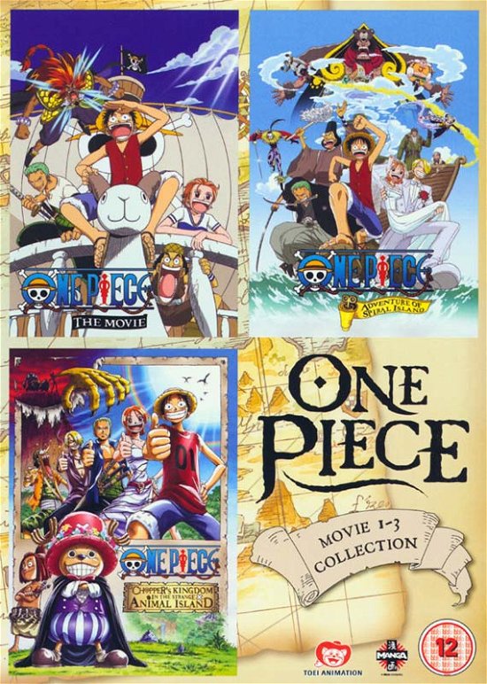 Cover for One Piece - Movie Collection 1 (Contains Films 1-3) · One Piece Movie Collection 1 - Films 1 to 3 (DVD) (2014)