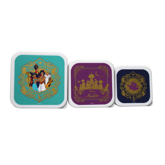 DISNEY - Aladdin - Set of 3 Lunch Boxes - Disney: Half Moon Bay - Gadżety - - 5055453493140 -