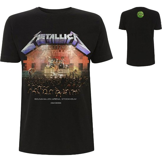 Metallica Unisex T-Shirt: Stockholm '86. (Back Print) - Metallica - Koopwaar -  - 5056187702140 - 
