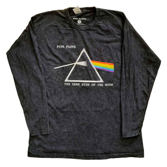 Pink Floyd Unisex Long Sleeve T-Shirt: Dark Side Of The Moon Courier (Wash Collection) - Pink Floyd - Merchandise -  - 5056561018140 - 