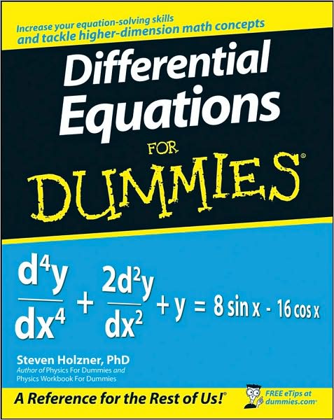 Cover for Steven Holzner · Differential Equations For Dummies (Paperback Book) (2008)