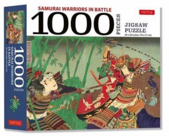 Cover for Tuttle · Samurai Warriors in Battle- 1000 Piece Jigsaw Puzzle: for Adults and Families - Finished Puzzle Size 29 x 20 inch (74 x 51 cm); A3 Sized Poster (SPIL) (2023)