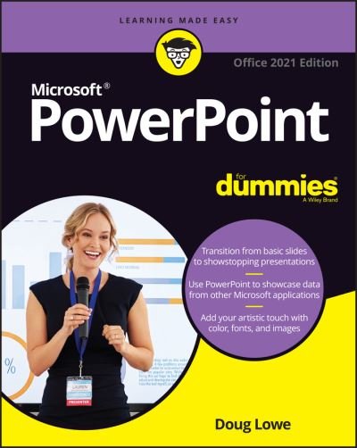 Cover for Doug Lowe · PowerPoint For Dummies, Office 2021 Edition (Pocketbok) (2022)