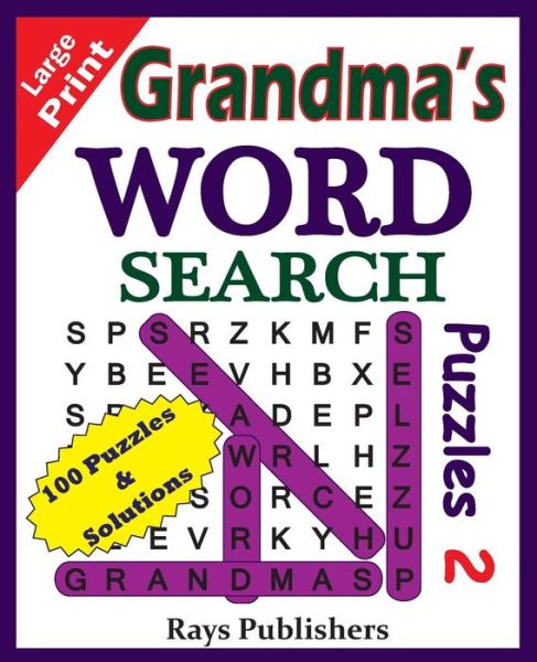 Cover for Rays Publishers · Grandma's Word Search Puzzles 2 (Paperback Book) (2015)