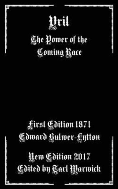 Cover for Edward Bulwer Lytton Lytton · Vril (Paperback Book) (2017)