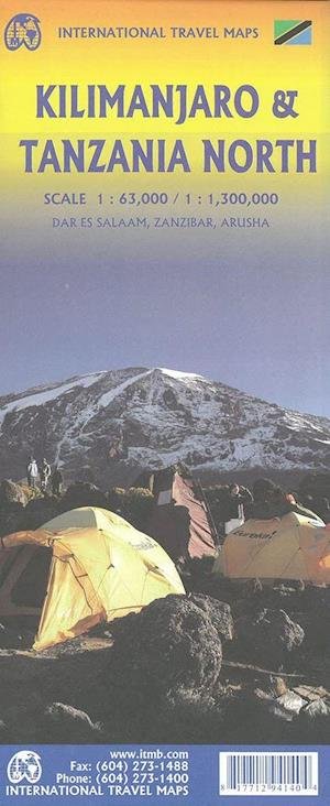 Cover for ITM Publications · International Travel Maps: Kilimanjaro - Tanzania North (Hardcover Book) (2022)