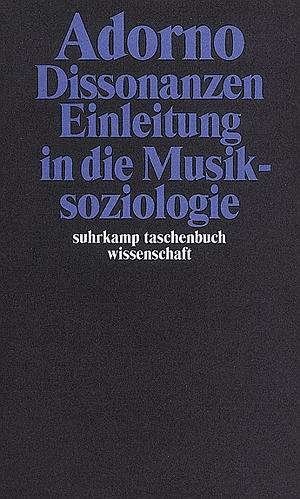 Cover for Theodor W. Adorno · Suhrk.TB.Wi.1714 Adorno.Dissonanzen (Bok)