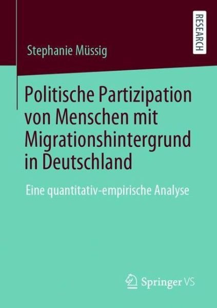 Politische Partizipation von Men - Müssig - Kirjat -  - 9783658304140 - keskiviikko 20. toukokuuta 2020