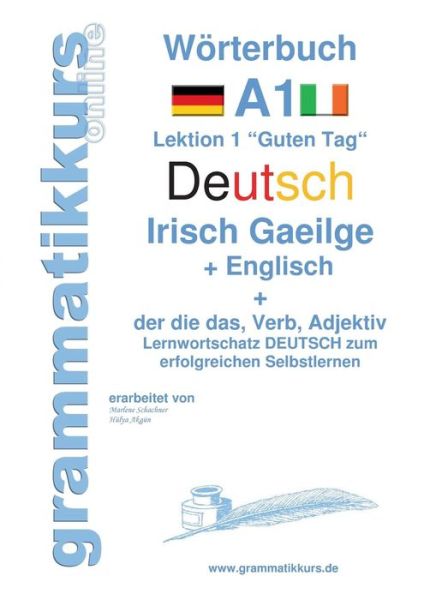 Cover for Marlene Schachner · Worterbuch Deutsch - Irisch Gaeilge - Englisch Niveau A1 (Paperback Book) (2015)