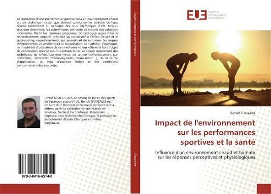 Cover for Gonzales · Impact de l'environnement sur (Buch)