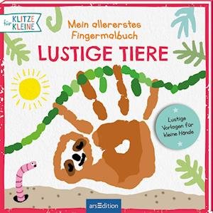 Cover for Katja Mensing · Für Klitzekleine: Mein allererstes Fingermalbuch  Lustige Tiere (Buch) (2022)
