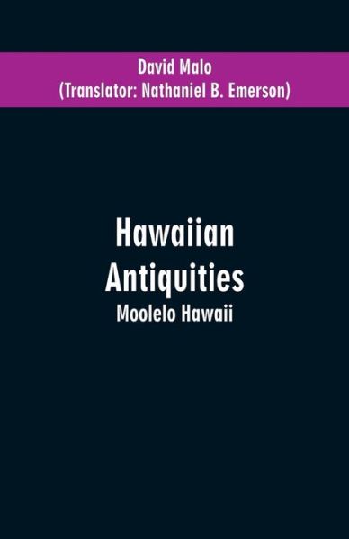 Cover for David Malo · Hawaiian Antiquities (Paperback Book) (2019)