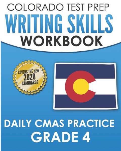 Cover for Tmp Colorado · COLORADO TEST PREP Writing Skills Workbook Daily CMAS Practice Grade 4 (Paperback Book) (2020)