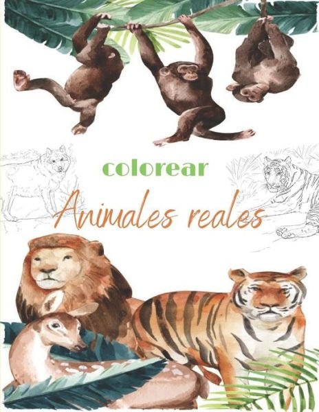 Cover for B Kadri · Colorear Animales Reales (Paperback Book) (2020)