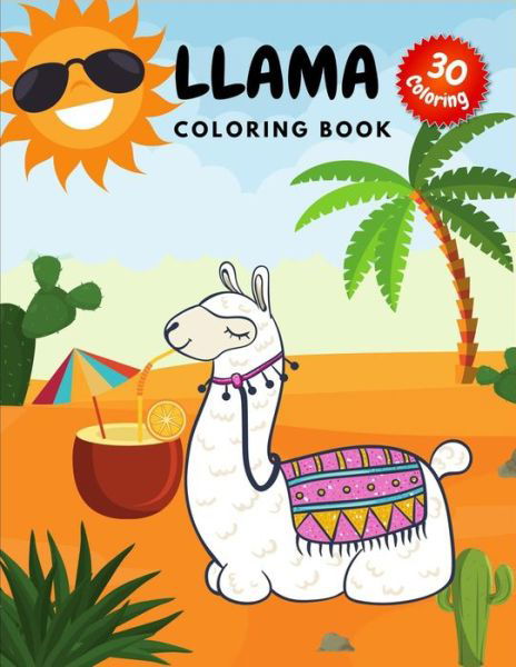 Cover for My Rainbow Books · Llama Coloring Book (Paperback Bog) (2021)