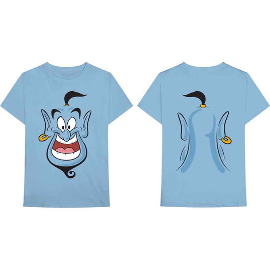 Cover for Aladdin · Aladdin Unisex T-Shirt: Genie (Light Blue) (Back Print) (T-shirt)