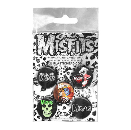 Misfits Button Badge Set - Misfits - Merchandise - PHM - 0803341562141 - February 11, 2022