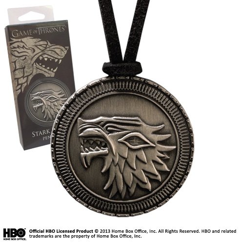 Game of Thrones Stark Shield Pendant - Game of Thrones - Produtos - The Noble Collection - 0849241002141 - 