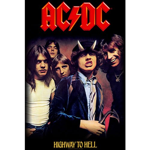 Cover for AC/DC · AC/DC Textile Poster: Highway To Hell (Plakat)