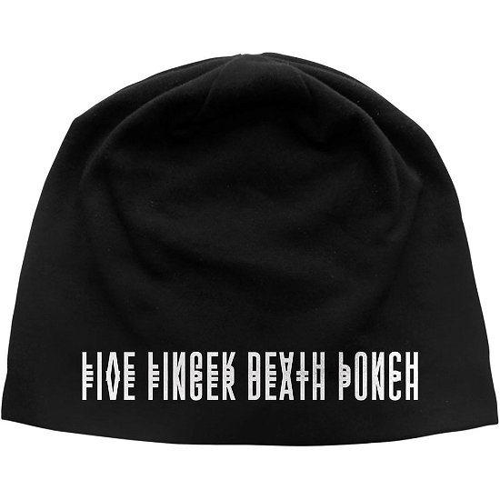 Cover for Five Finger Death Punch · Five Finger Death Punch Unisex Beanie Hat: And Justice for None Logo (TØJ) [Black - Unisex edition]
