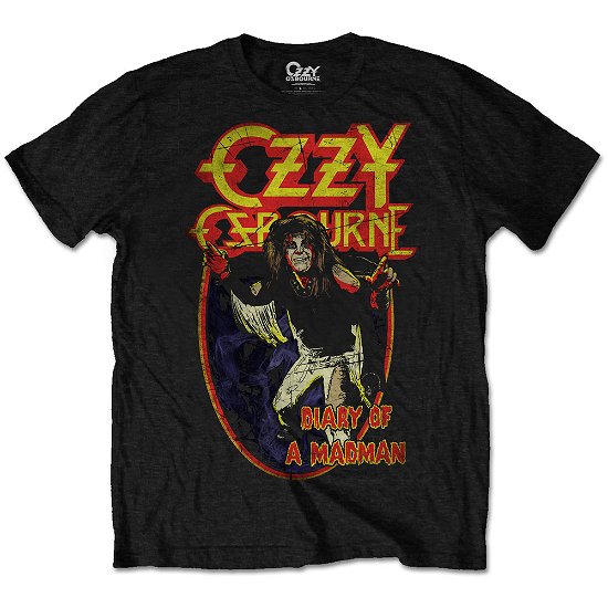 Ozzy Osbourne Unisex T-Shirt: Diary of a Mad Man - Ozzy Osbourne - Mercancía - Bravado - 5055979918141 - 