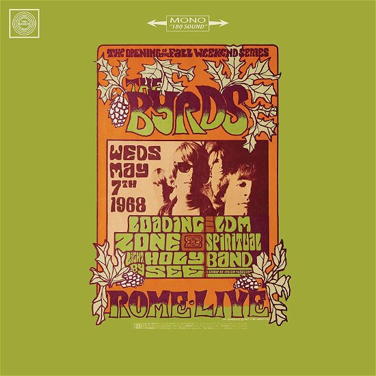 Live In Rome 1968 - The Byrds - Music - 1960S RECORDS - 5060331752141 - March 19, 2021